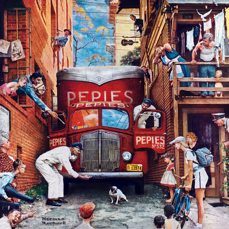 Road Block, Norman Rockwell (1000pcs)