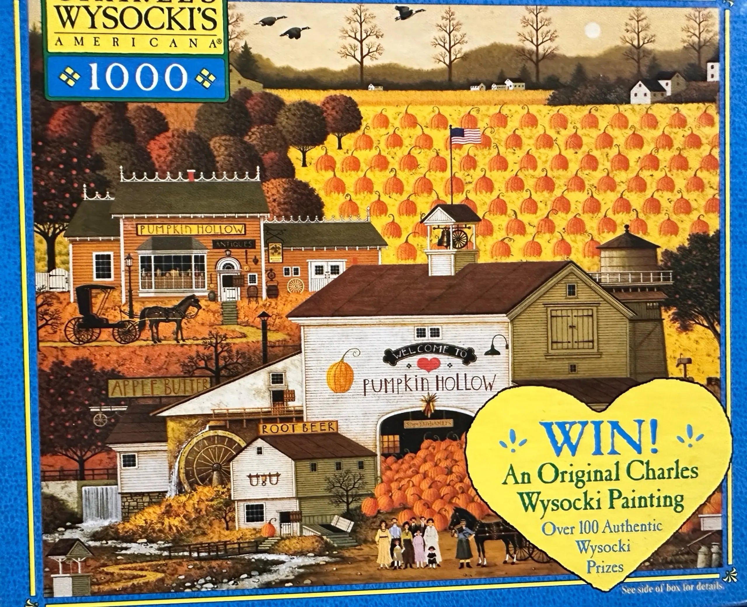PFG Pumpkin Hollow, Charles Wysocki (1000 pièces) (Usage/Utilisé - PUZZLES FOR GOOD)