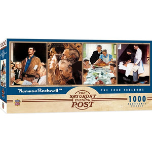 Saturday Evening Post - Four Freedoms, Norman Rockwell (1000pcs) (PANORAMIC)
