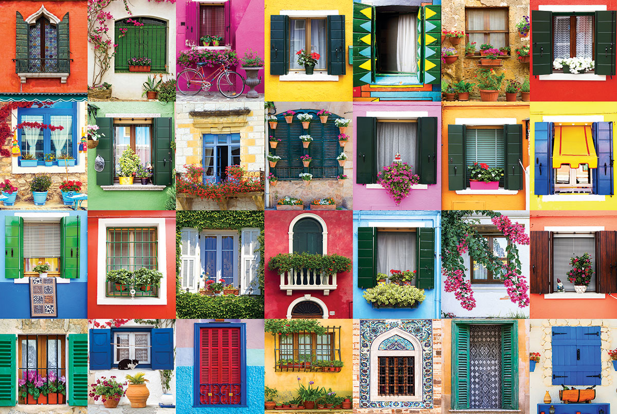 PFG Colors of the World - Mediterranean Windows (Usage/Used - PUZZLES FOR GOOD)