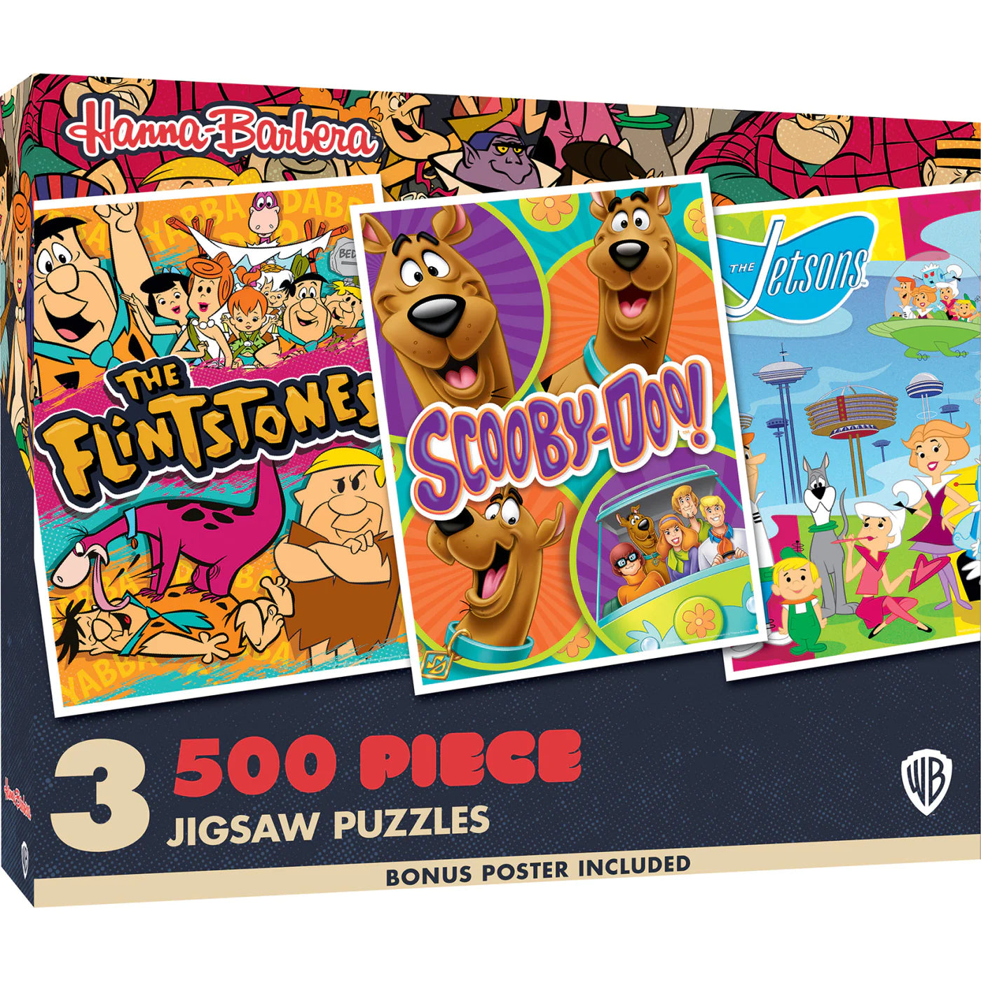 Hanna-Barbera - Flintstones, Scooby-Doo, Jetsons (3x500pcs)