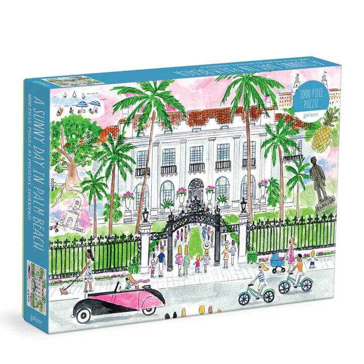 PFG A Sunny Day in Palm Beach, Michael Storrings (1000pcs) (Usage/Used - PUZZLES FOR GOOD)