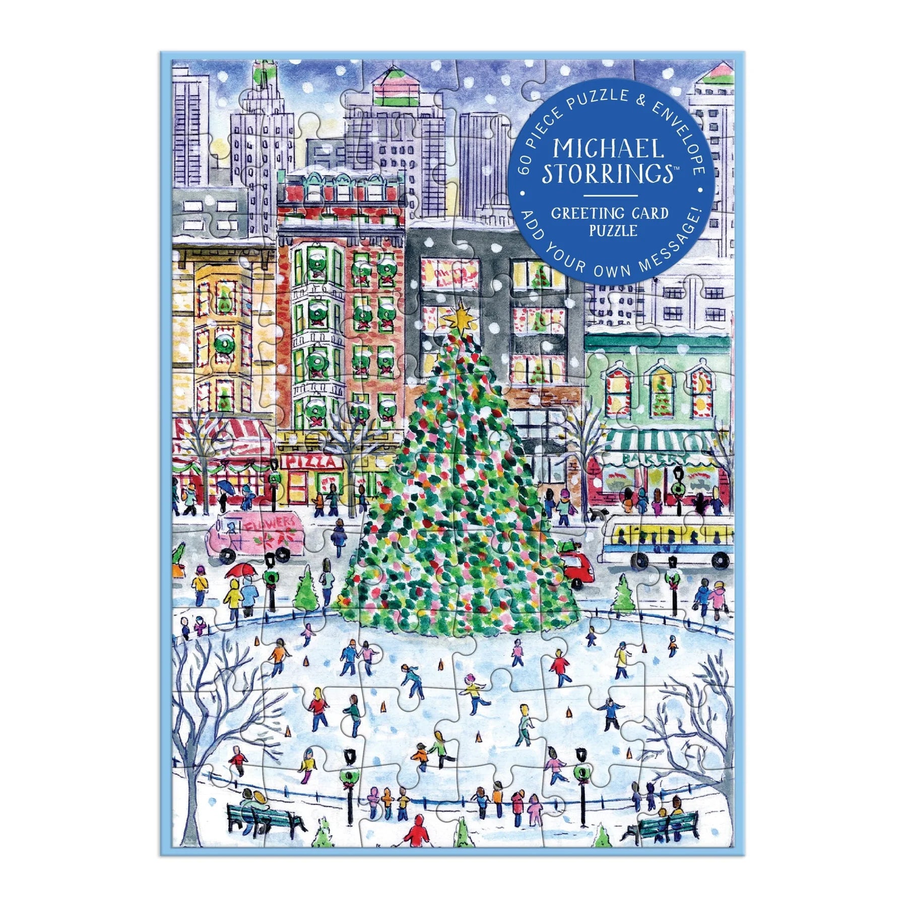 Carte de vœux - Noël en ville, Michael Storrings (60 pièces) 