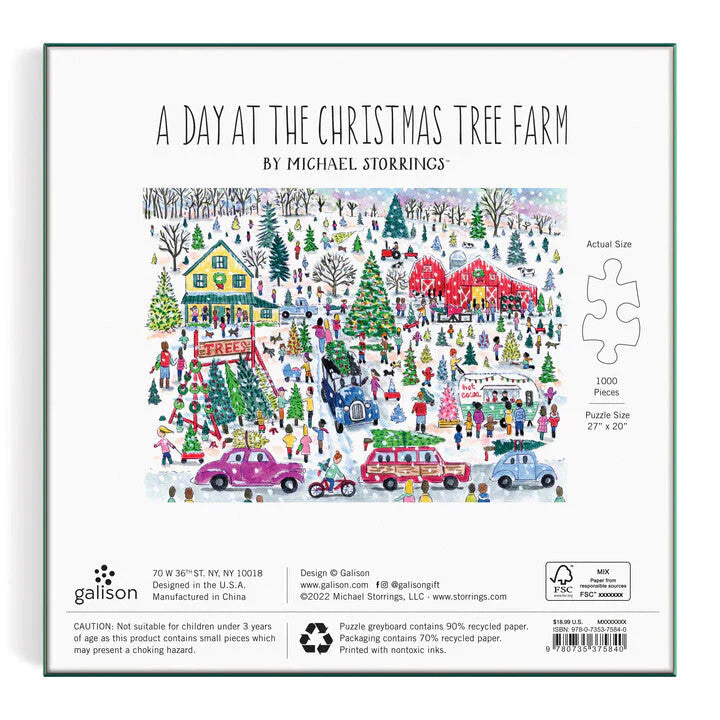PFG Christmas Tree Farm FOIL, Michael Storrings (1000pcs) (Usage/Used - PUZZLES FOR GOOD)