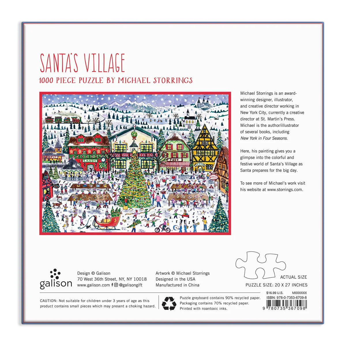 Village du Père Noël, Michael Storrings (1000pcs)