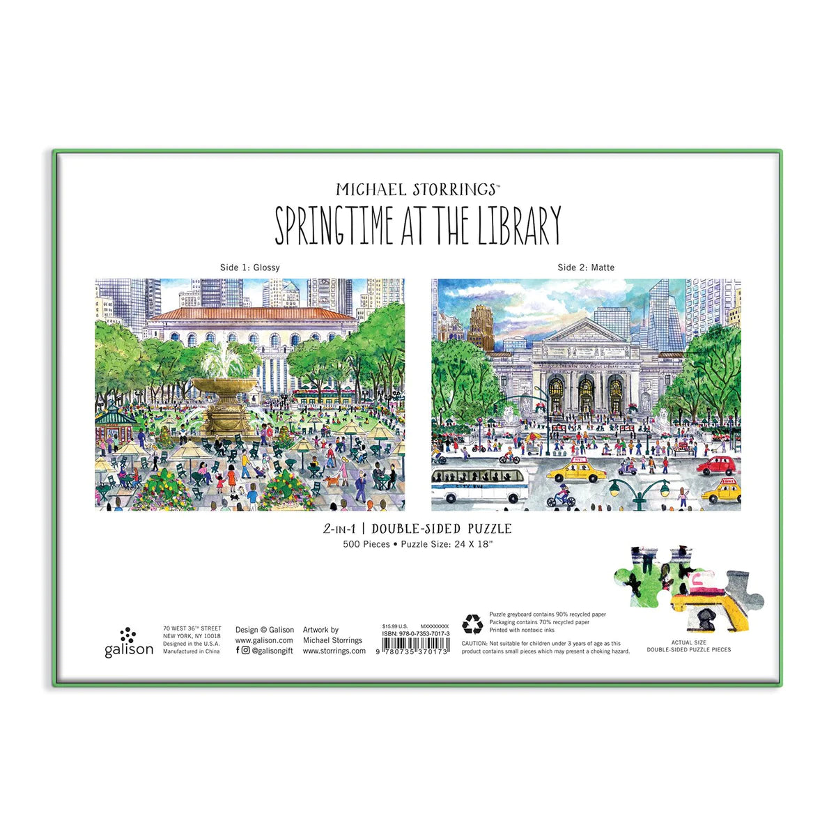 Springtime at the Library - Double-Sided, Michael Storrings (500pcs)