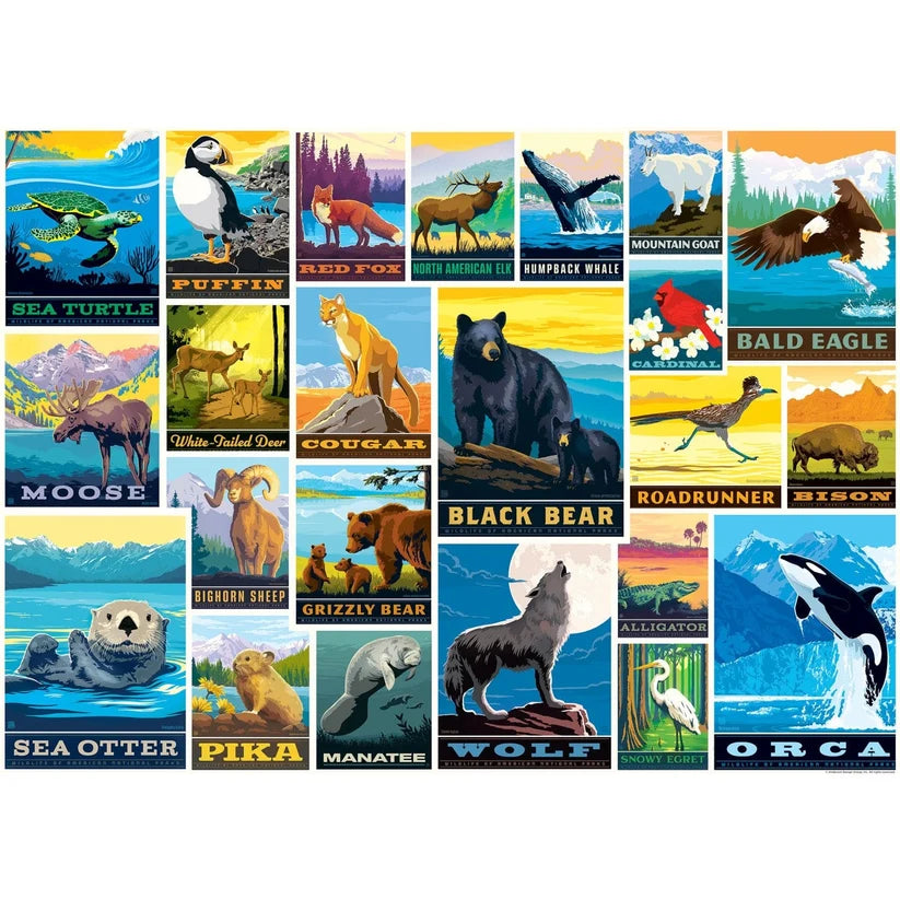 Vintage Posters - Wildlife Lovers (1000pcs)