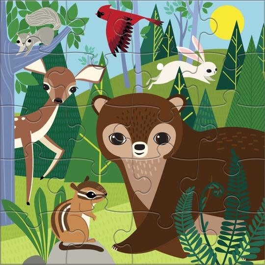 Buy 2 magnetic puzzles - forest night & day Puzzle | Jigsaw Jungle