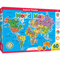 Puzzle de la carte du monde (60pcs)