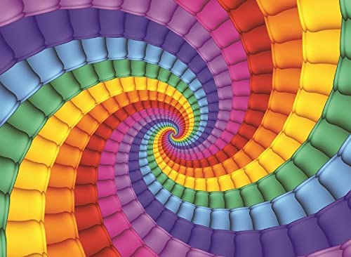 PFG Color Challenge - Rainbow Spiral (1000pcs) (Usage/Used - PUZZLES FOR GOOD)