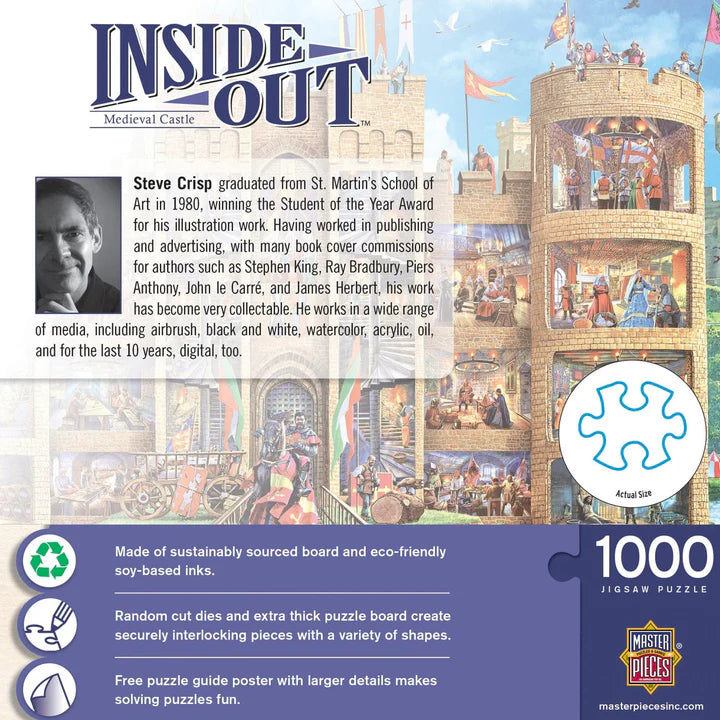Inside Out - Medieval Castle, Steve Crisp (1000pcs)