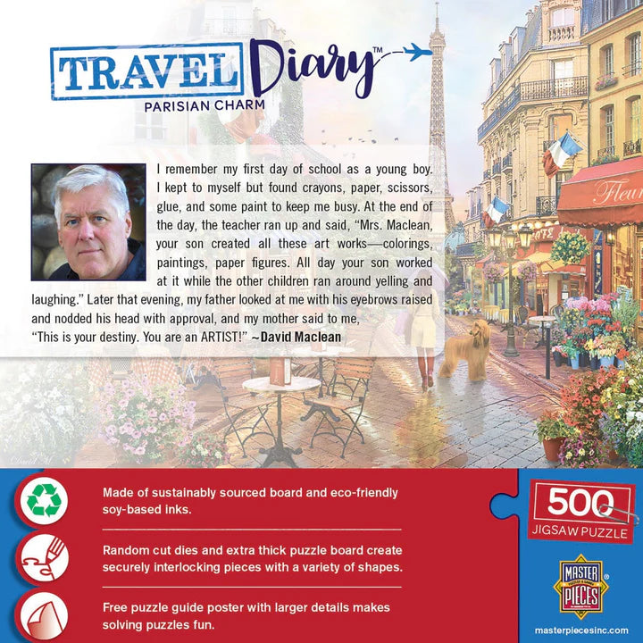 Travel Diary - Parisian Charm, David Maclean (500pcs)
