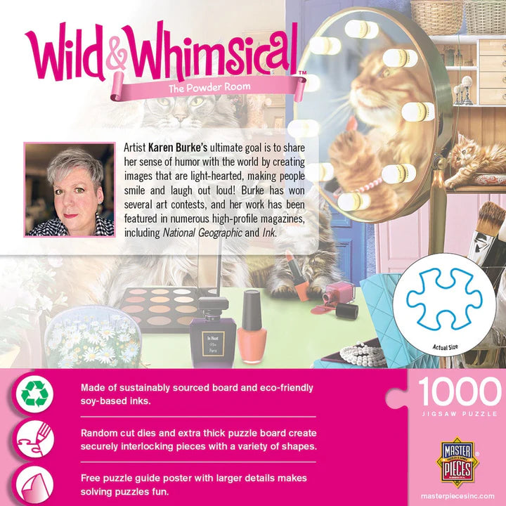 Wild & fantaisiste - The Powder Room, Karen Burke (1000pcs)