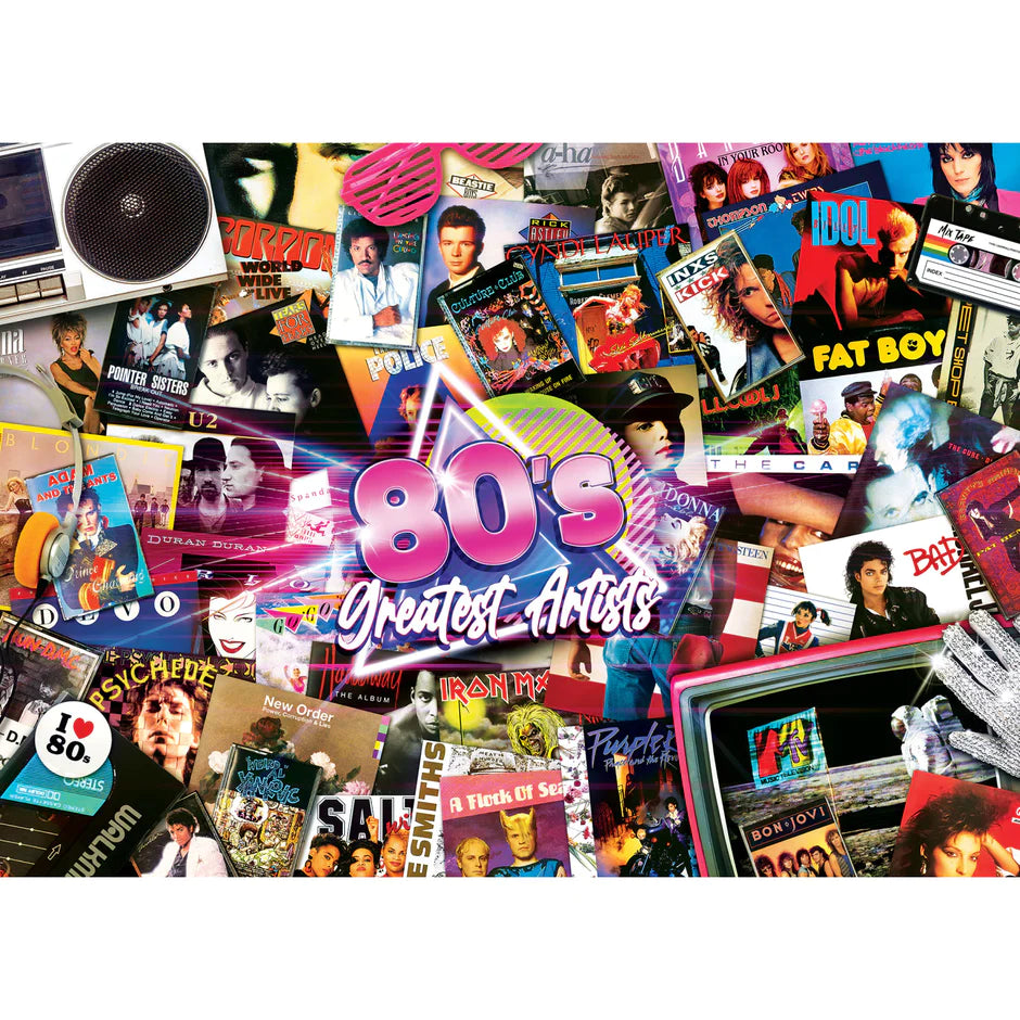 Les plus grands succès - artistes des années 80 (1000pcs)