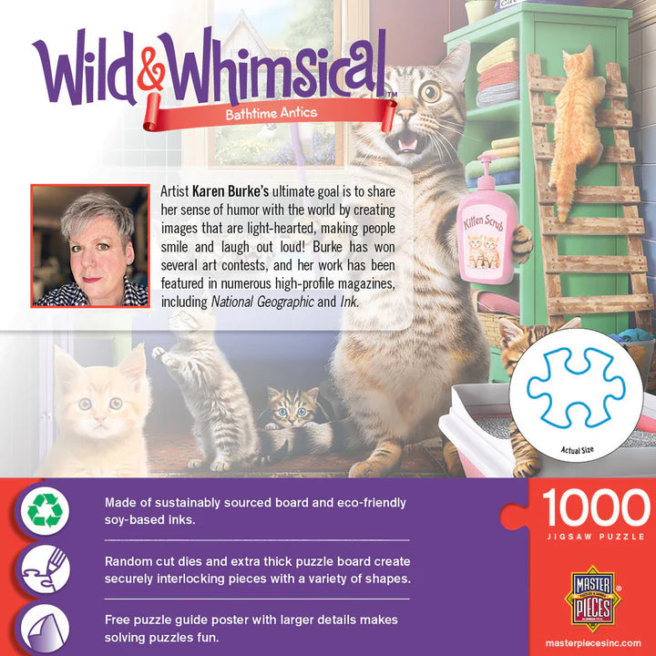 Wild & Whimsical - Bathtime Antics, Karen Burke (1000pcs)