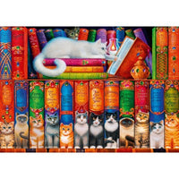 PFG Cat on Libshelf, Randal Spangler (300pcs) (utilisation / utilisée - Puzzles pour de bon)