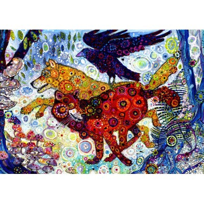 Wolves in a Blue Wood, Sally Rich (1500pcs)