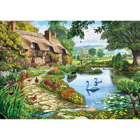 PFG Art Gallery - Cottage by the Lake (300pcs) (Usage/Used - PUZZLES FOR GOOD)