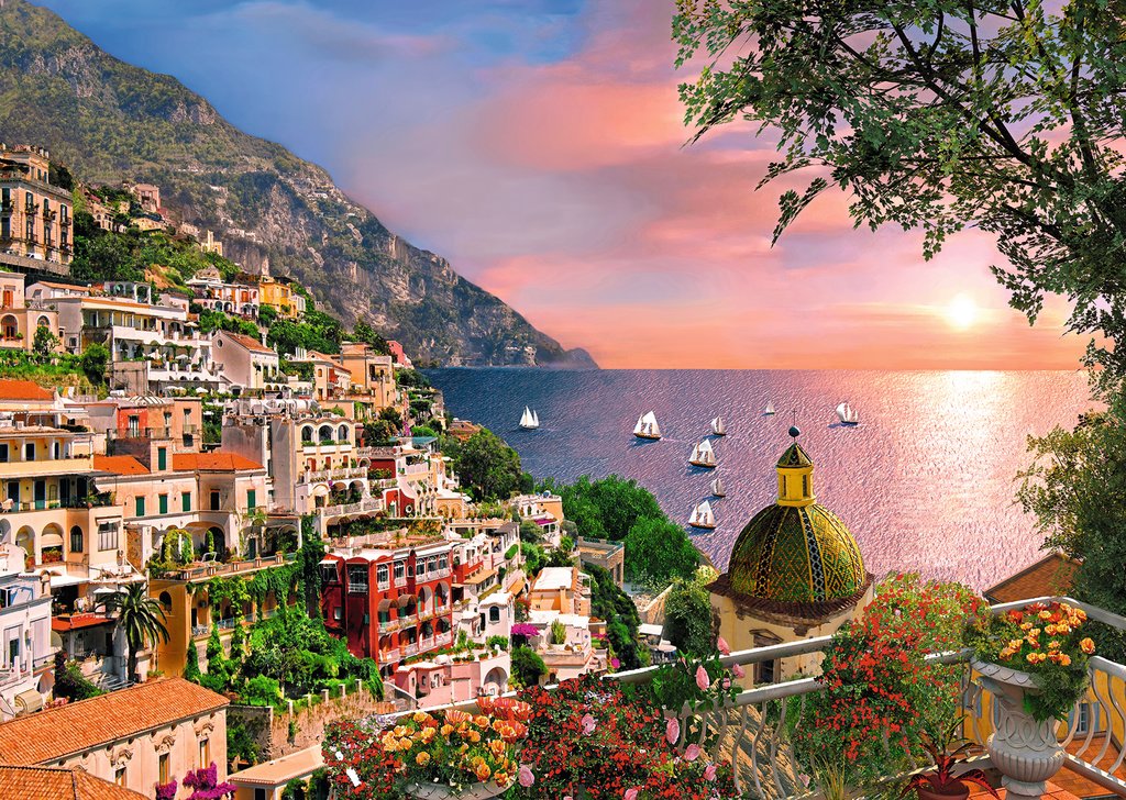 PFG Ravensburger Positano (500pcs) (Usage/Used - PUZZLES FOR GOOD)