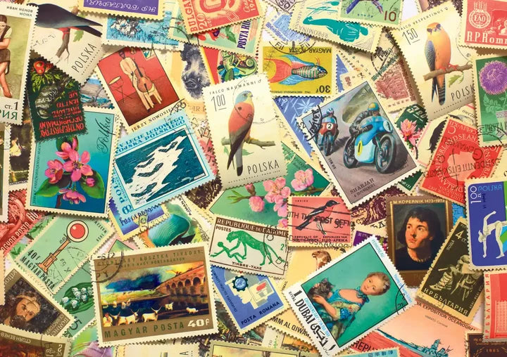 Vintage Postage Stamps (1000pcs)