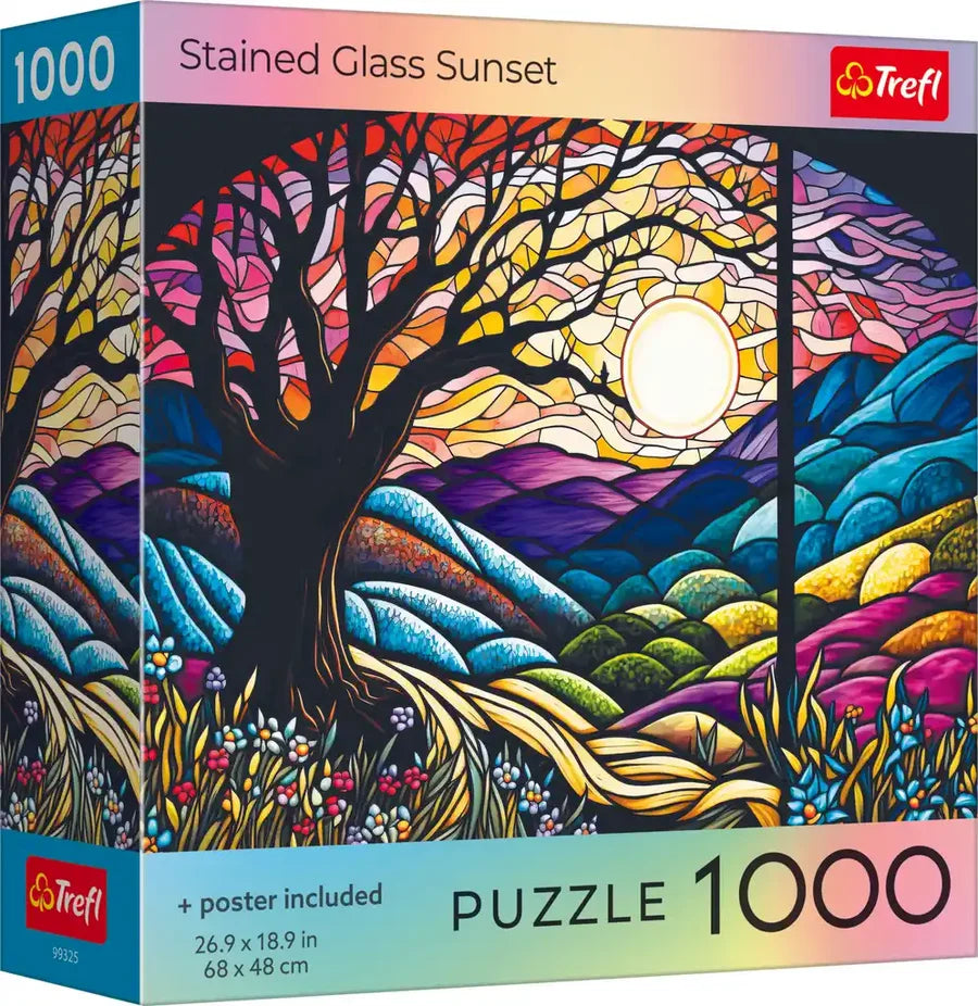 Stained Glass Sunset (1000pcs)