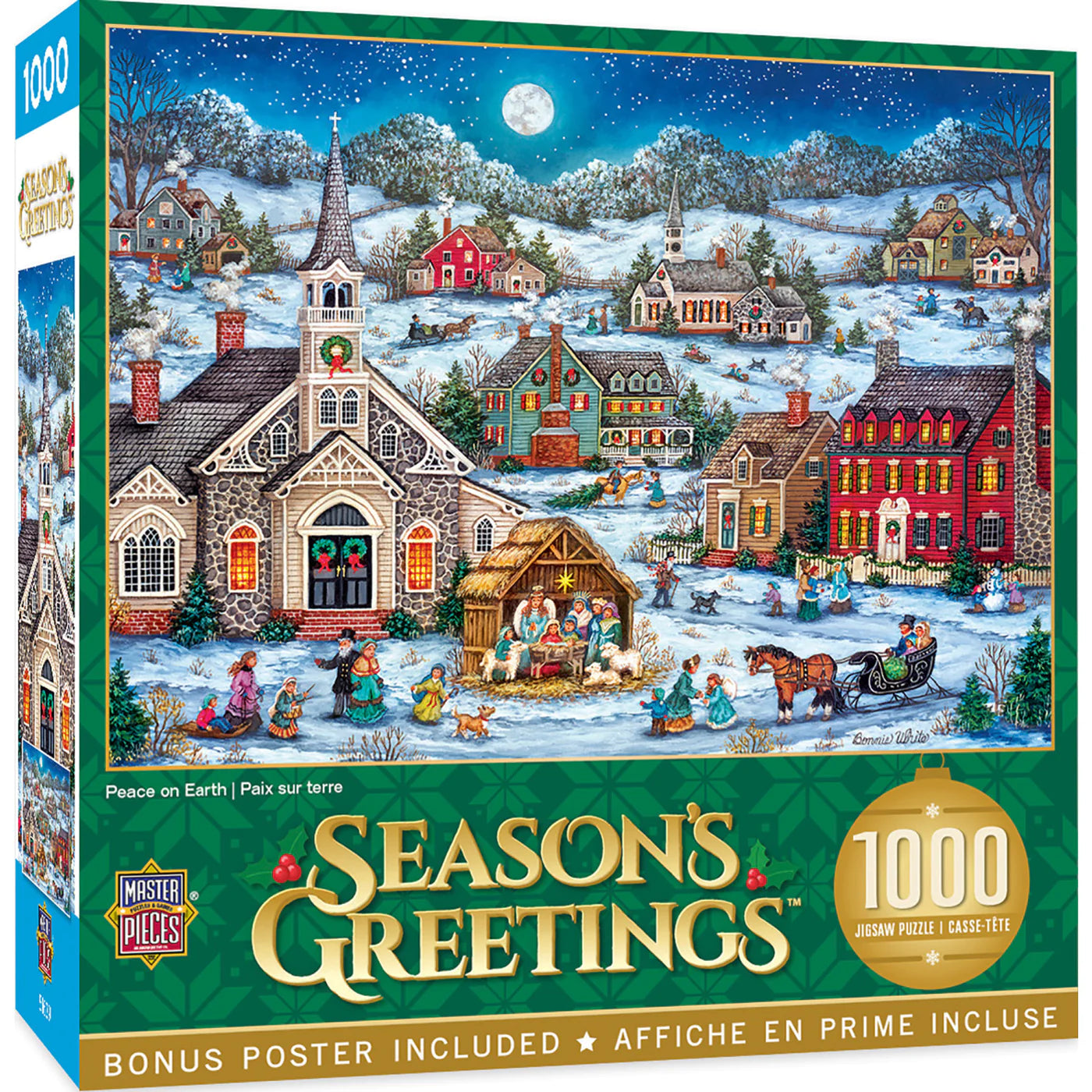 Season's Greetings - Peace on Earth, Bonnie White (1000pcs)