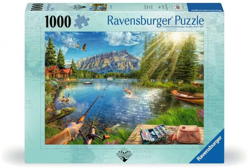 DMG Ravensburger Wanderlust - Life at the Lake (1000pcs) (NEW BOX SIZE) (DAMAGED BOX)