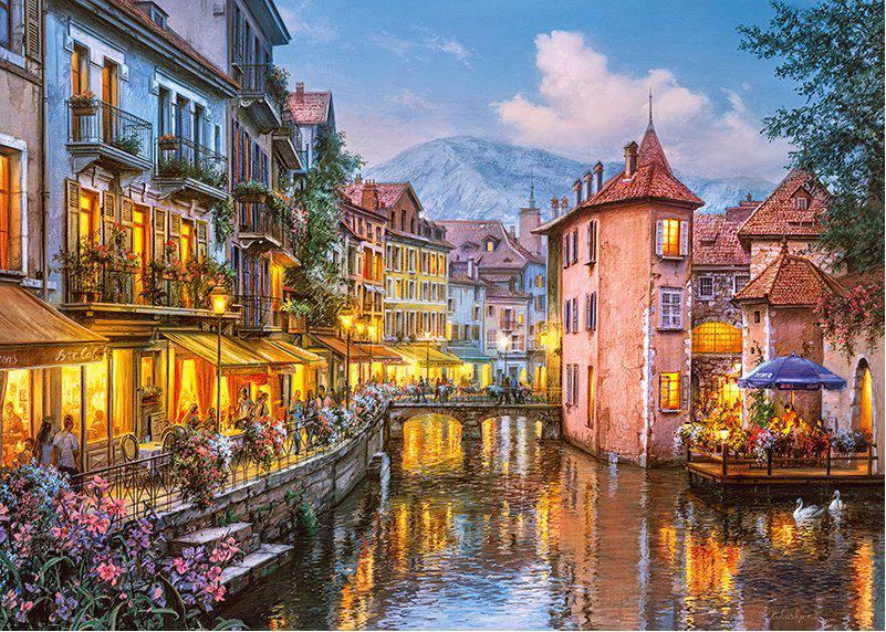 PFG Evening in Annecy (1000pcs) (Usage/Used - PUZZLES FOR GOOD)