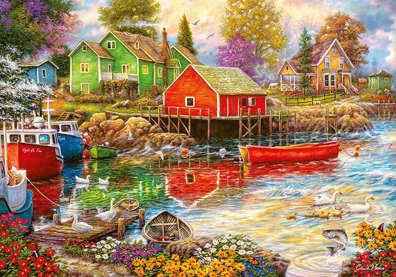 PFG Quiet Cove (2000pcs) (Usage/Used - PUZZLES FOR GOOD)