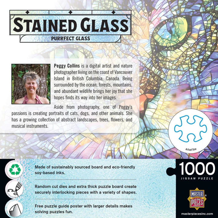 Stained Glass - Purrfect Glass, Peggy Collins (1000pcs)