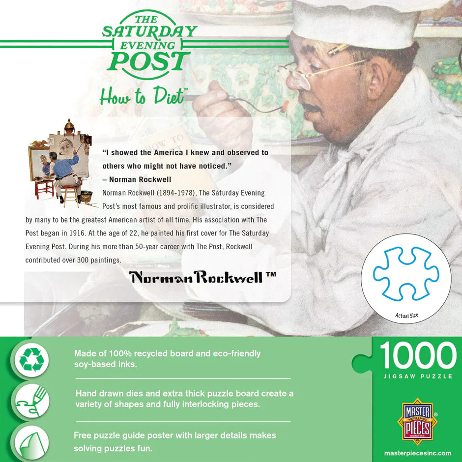 DMG Saturday Evening Post - How to Diet, Norman Rockwell (1000pcs) (DAMAGED BOX)