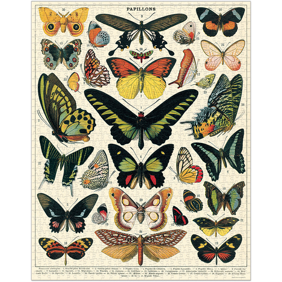 Vintage - Butterflies (1000pcs)