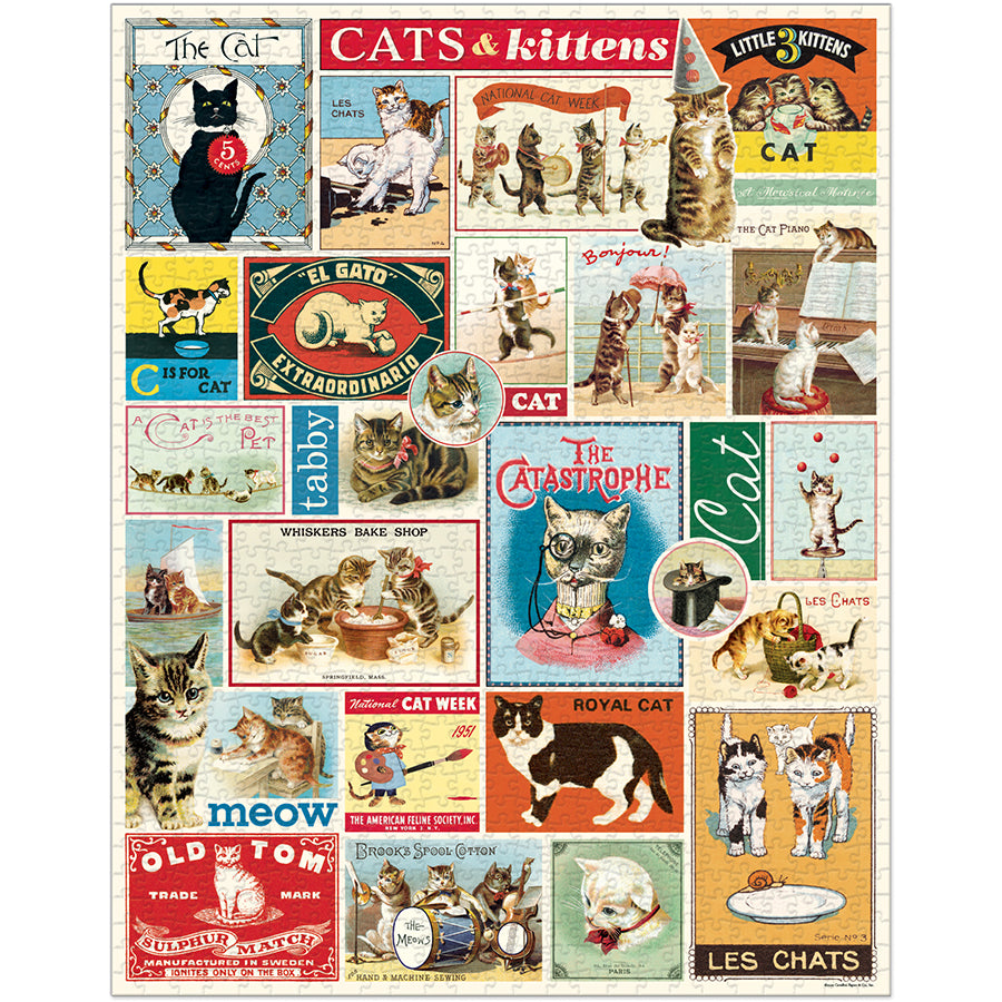 Vintage - Cats & Kittens (1000pcs)