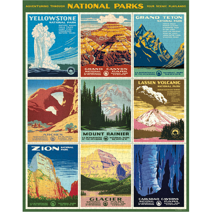Vintage - National Parks Posters (1000pcs)