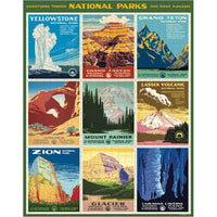 Vintage - affiches des parcs nationaux (1000pcs)