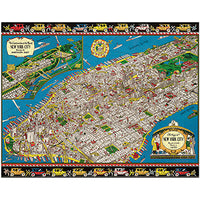 Vintage - Carte de New York (1000pcs)