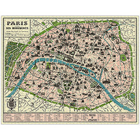 Vintage - Carte de Paris (1000pcs)