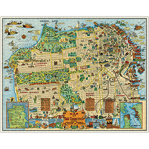 Vintage - Map of San Francisco (1000pcs)