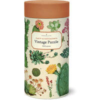 Vintage - cactus et plantes succulentes (1000pcs)