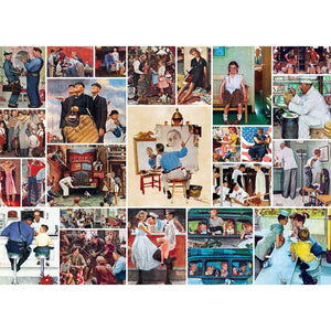 Saturday Evening Post - Rockwell Collage, Norman Rockwell (1000pcs)