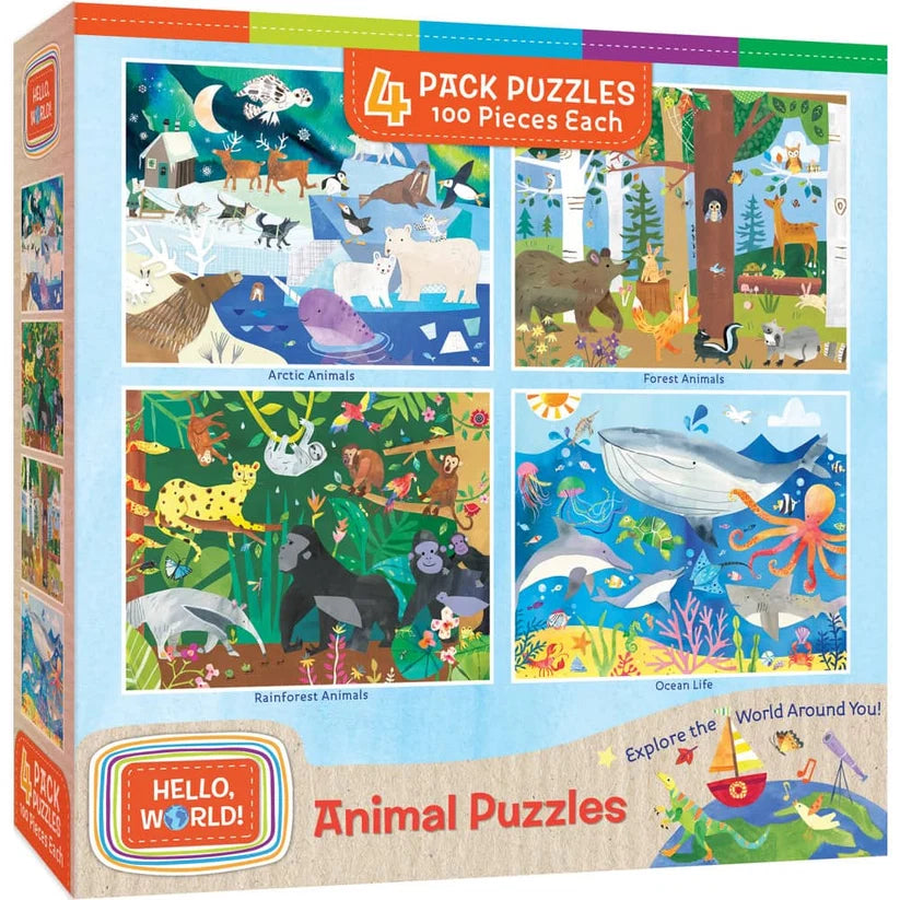 Hello World - Animals Multipack (4x100pcs)