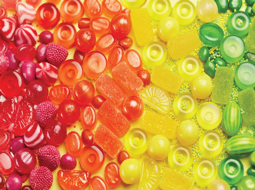 PFG Colorful Collage - Rainbow of Sweets & Candies (1000pcs) (Usage/Used - PUZZLES FOR GOOD)