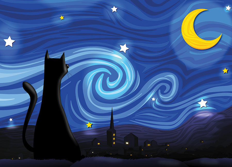 PFG Mrowwy Night - The Oatmeal (Usage/used - PUZZLES FOR GOOD)