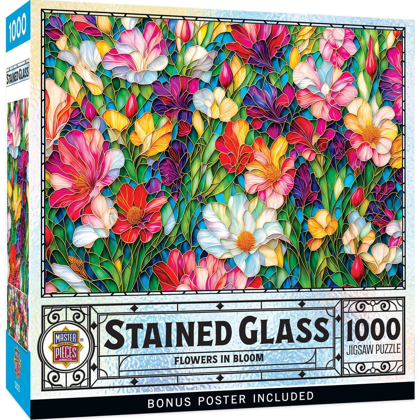 Verre tachée - Fleurs en fleurs, Peggy Collins (1000pcs)