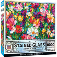 Stained Glass - Flowers in Bloom, Peggy Collins (1000pcs)