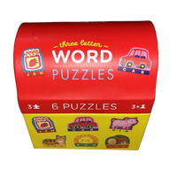 6 x Three Letter Word Puzzles