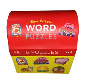 6 puzzles de mots de trois lettres 