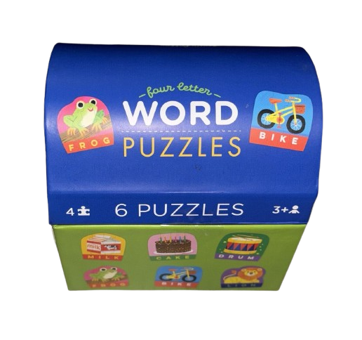 6 x Four Letter Word Puzzles