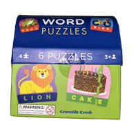 6 x Four Letter Word Puzzles