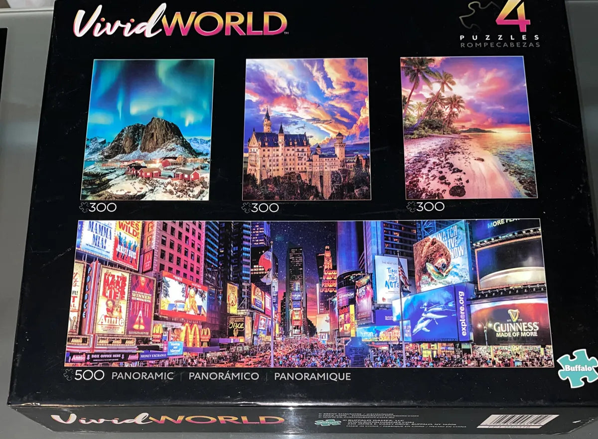 PFG 4-in-1 Set - Vivid World (Usagé/Used - PUZZLES FOR GOOD)